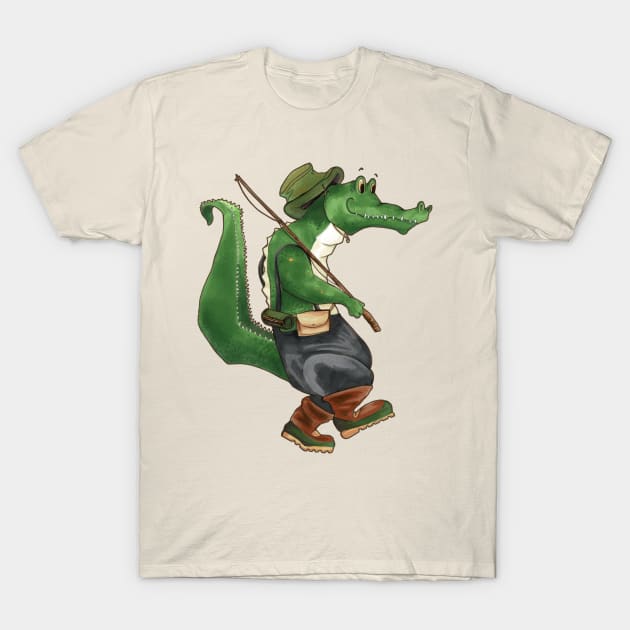 Gone Fishin' T-Shirt by FishWithATopHat